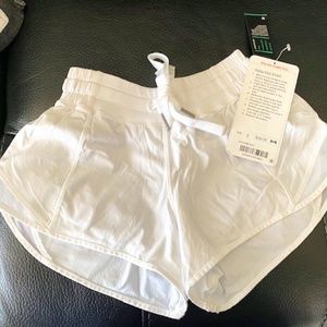 Lululemon White Hotty Hot Shorts Size 2